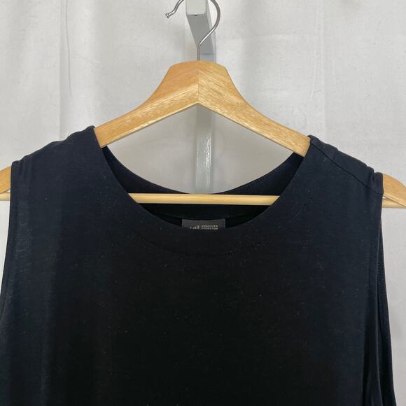 J. JILL Wearever Sleeveless Tank Top Pullover Stretch Rayon Jersey Black Size XL - Picture 4 of 11